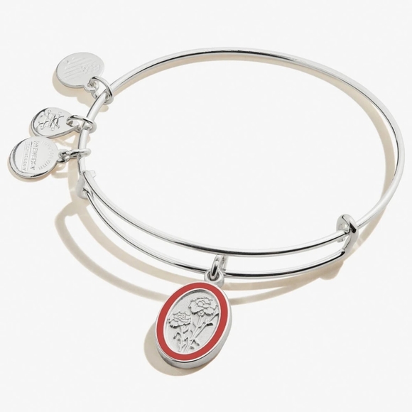 Alex and Ani Jewelry - 🆕 Alex and Ani January Carnation Flower Bangle